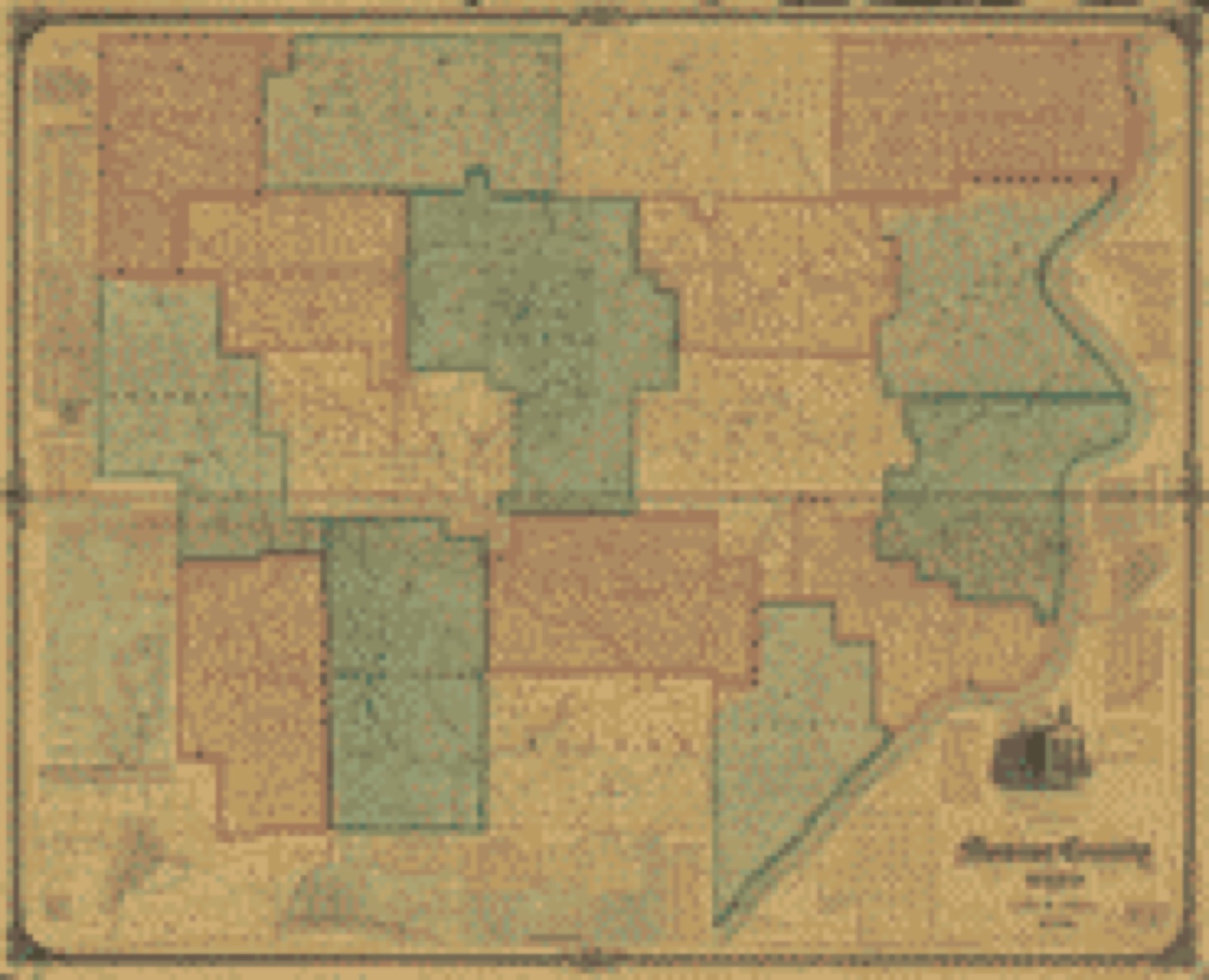 Land ownership map, 1869 - Map of Monroe County, Ohio