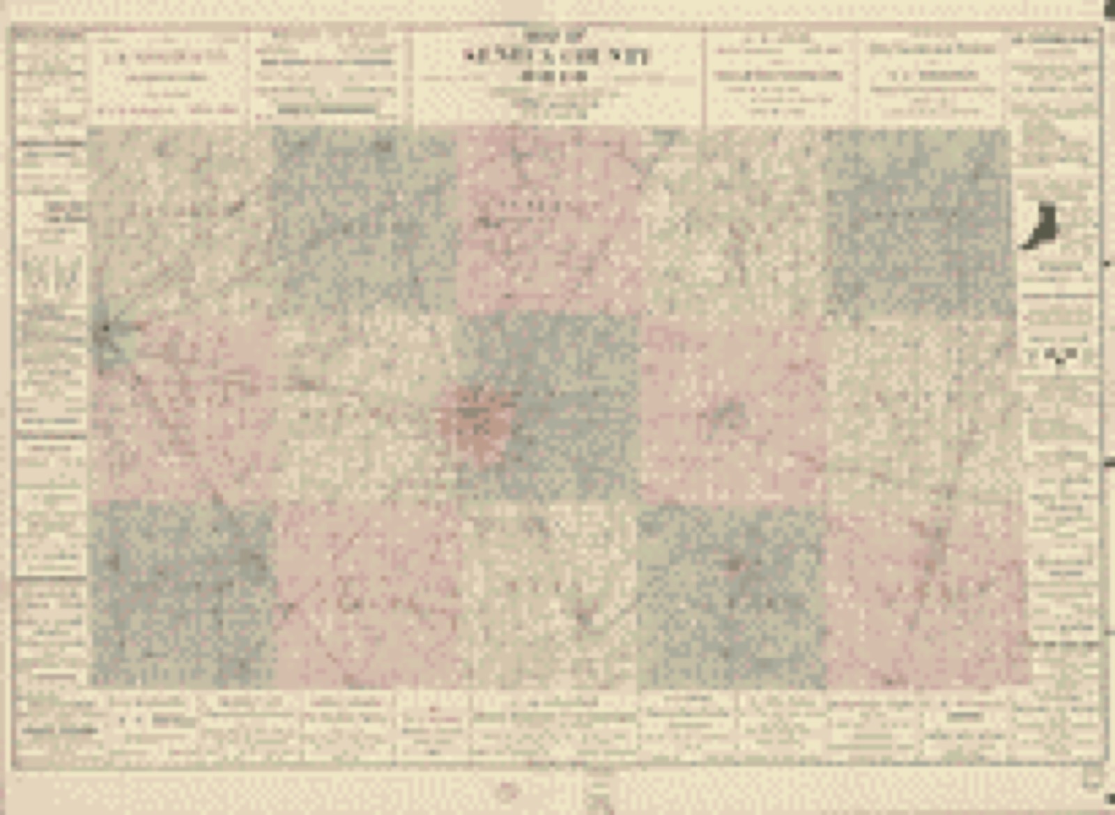 Land ownership map, 1896 - Map of Seneca County, Ohio