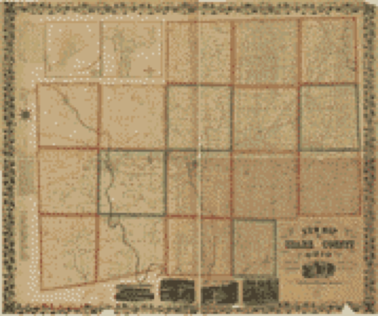 Land ownership map, 1850 - New map of Stark County, Ohio