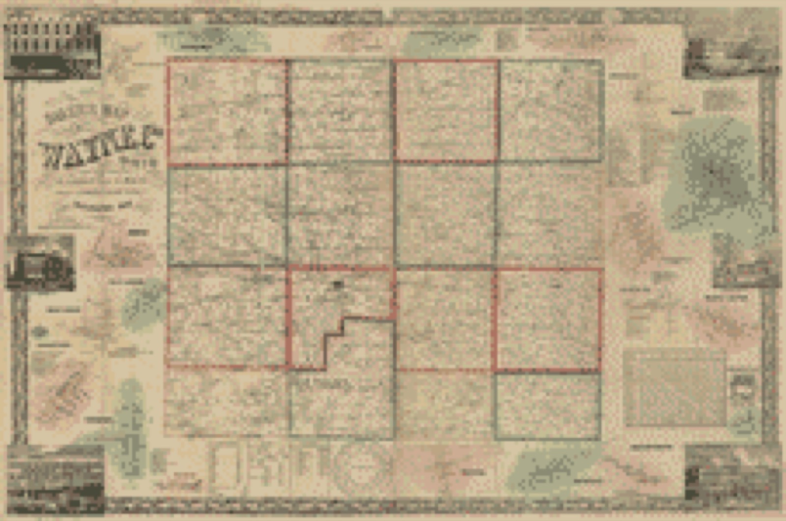 Land ownership map, 1856 - Baker's map of Wayne Co., Ohio
