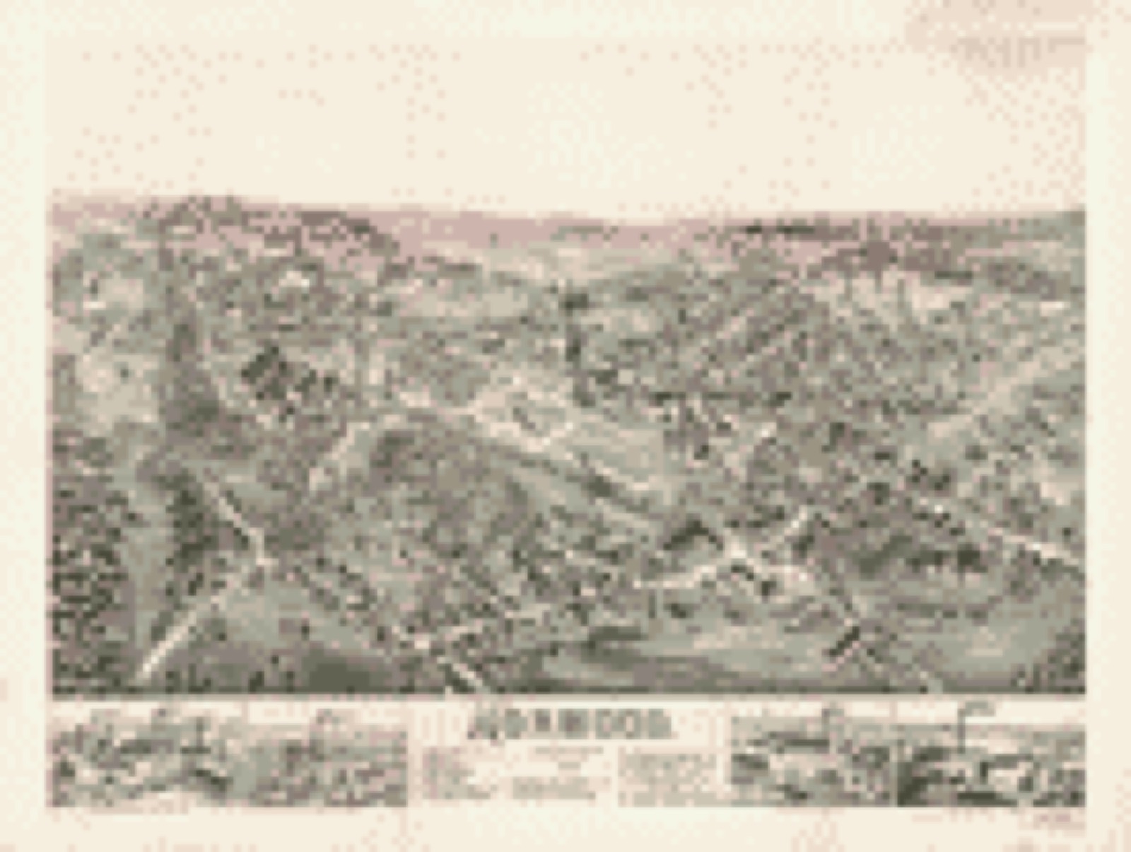 Bird's-eye view, 1882 - Norwood, Massachusetts