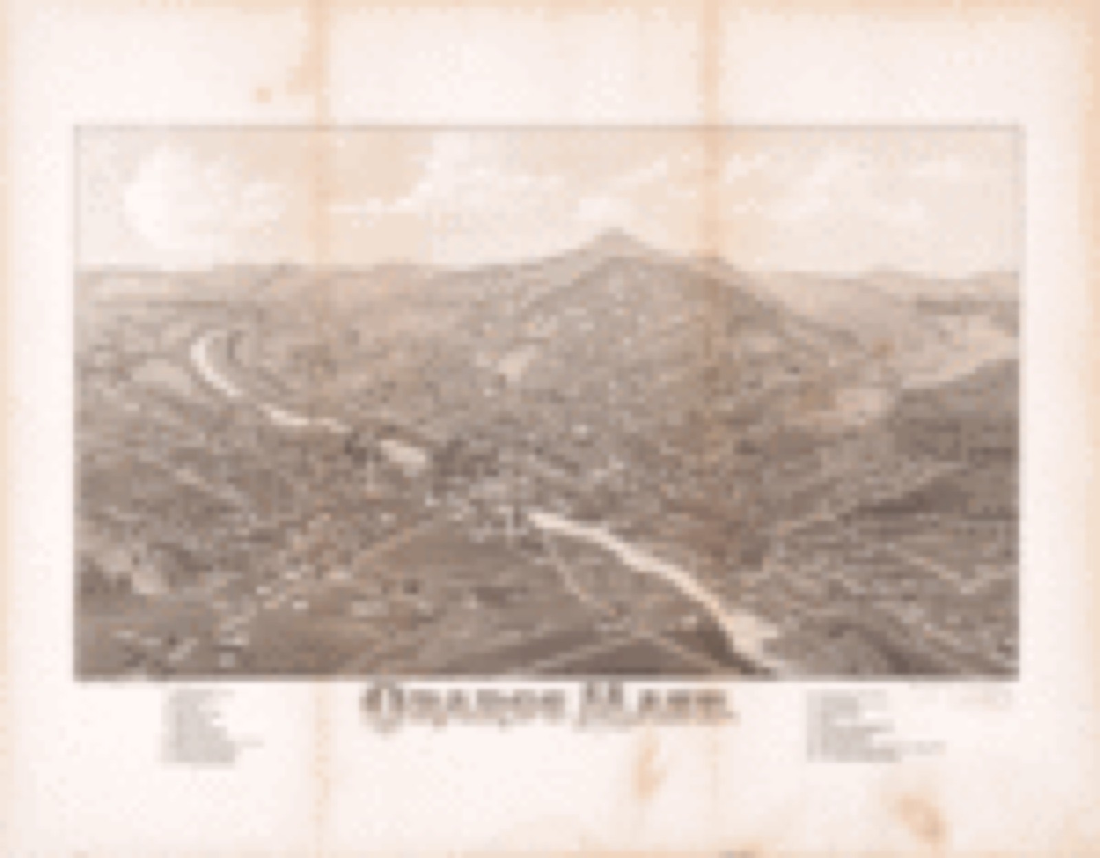 Bird's-eye view, 1883 - Orange, Mass