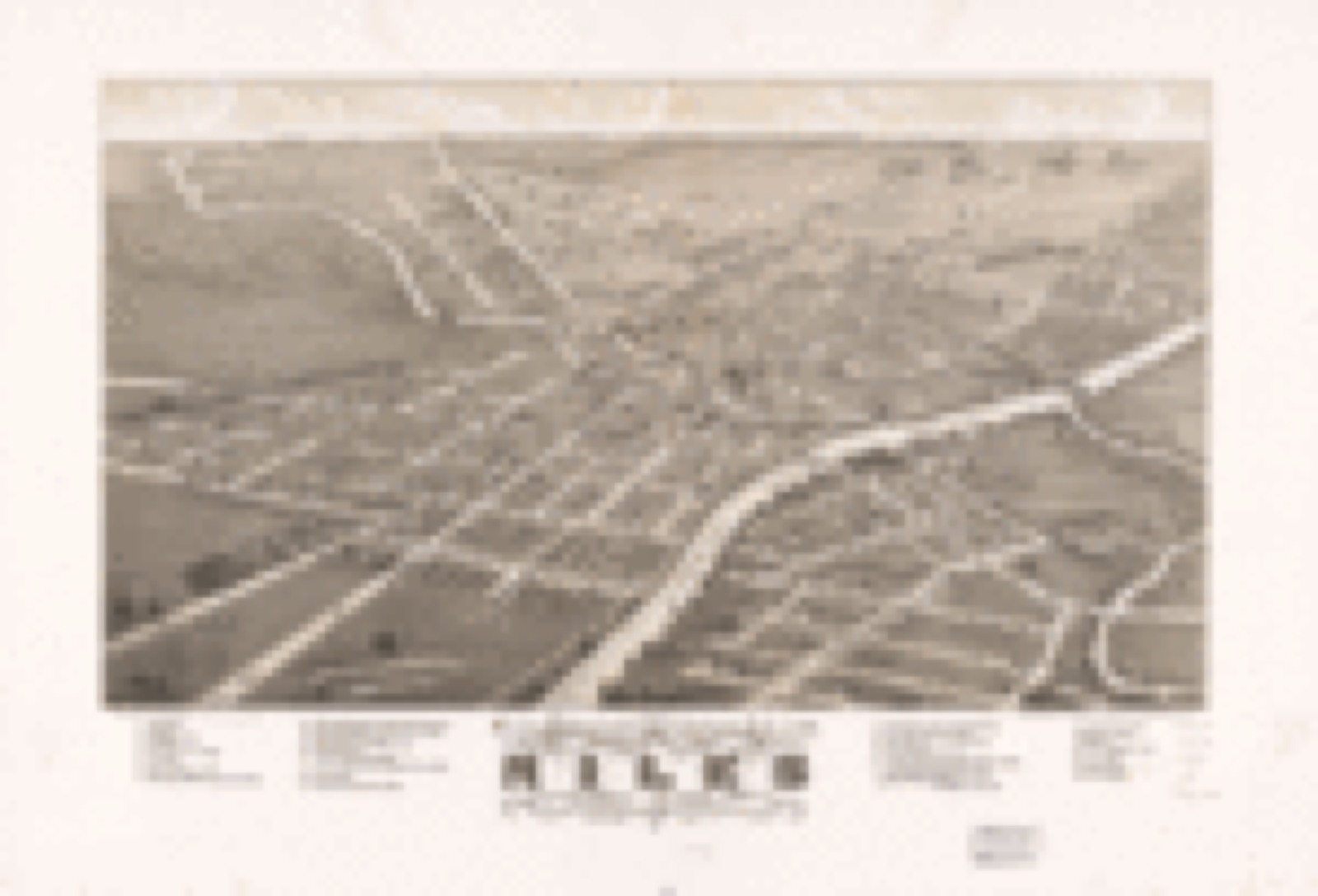 Bird's-eye view, 1882 - Panoramic view of the city of Niles, Trumbull Co., Ohio 1882