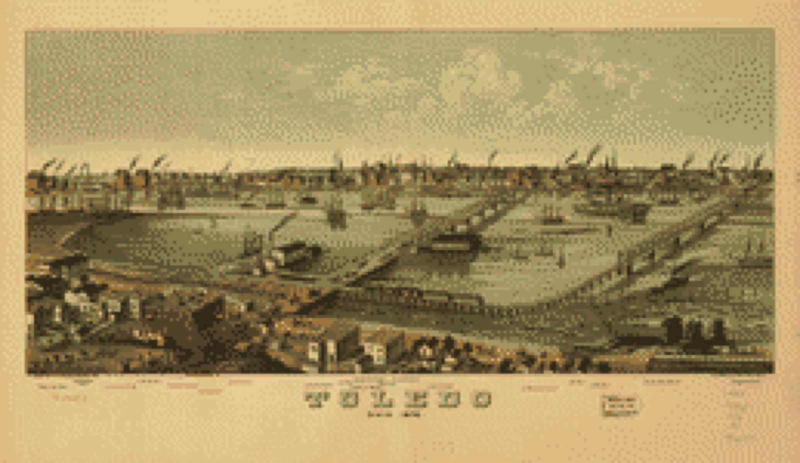 Bird's-eye view, 1876 - Toledo, Ohio 1876