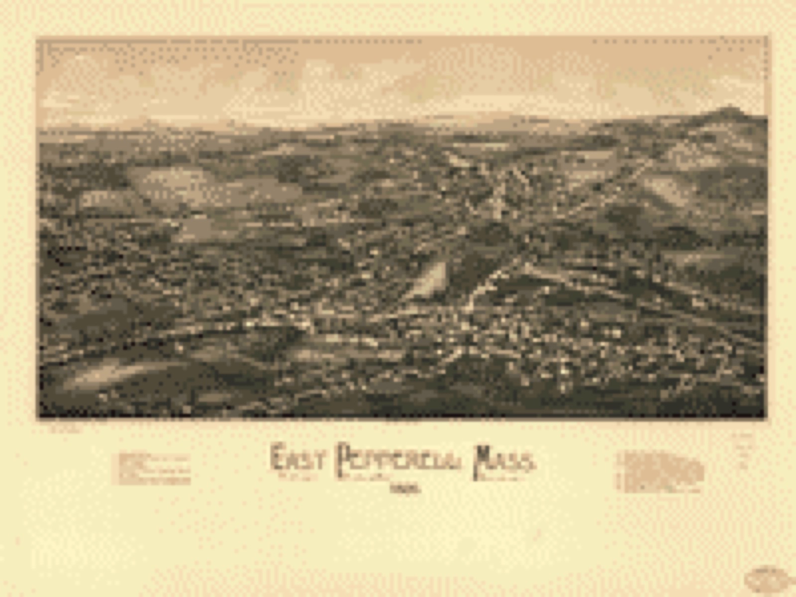 Bird's-eye view, 1886 - East Pepperell, Mass. 1886