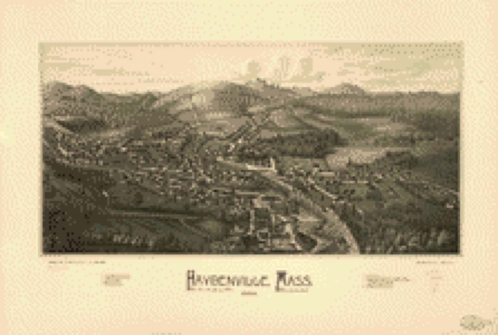Bird's-eye view, 1886 - Haydenville, Mass. 1886