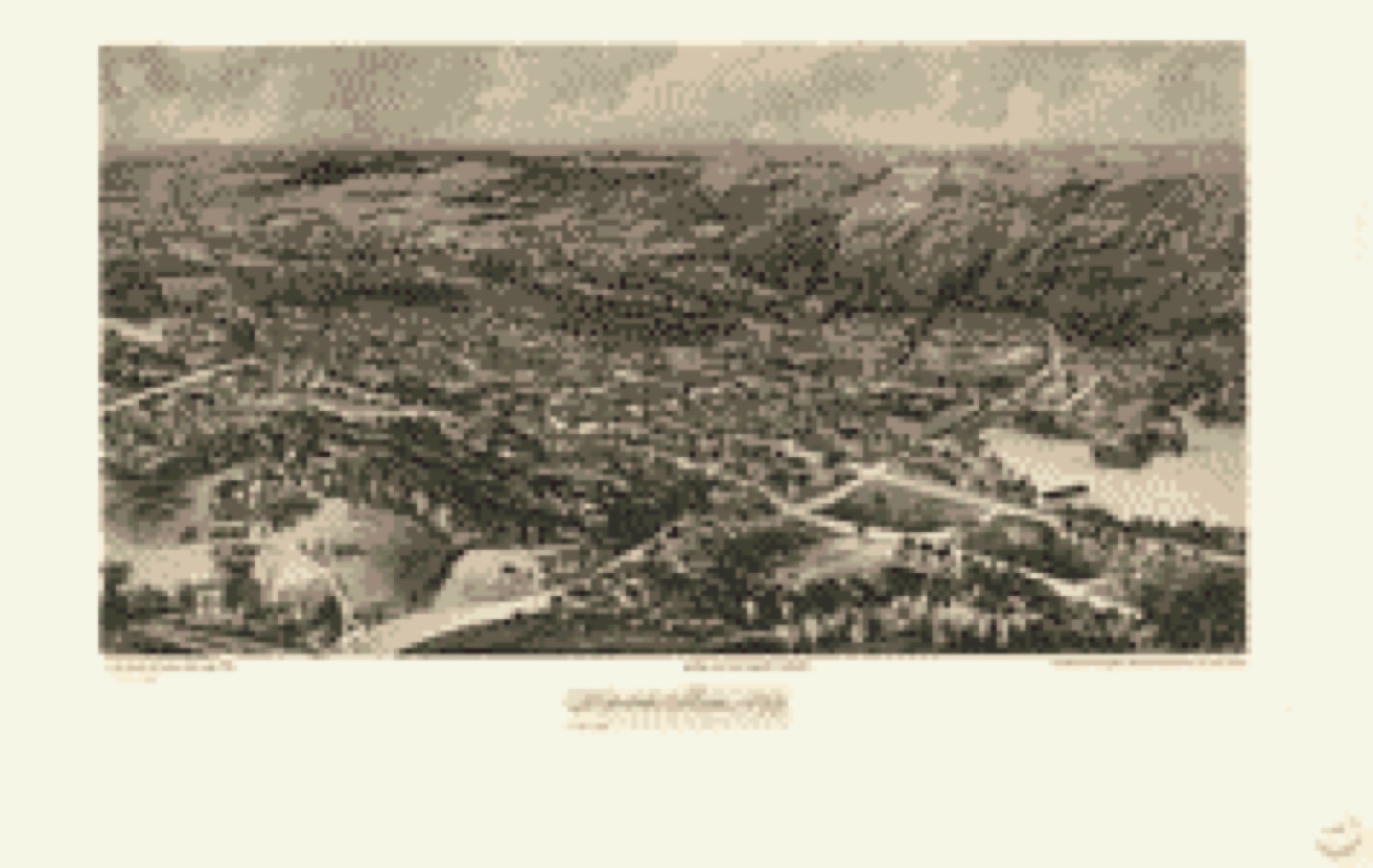 Bird's-eye view, 1899 - Hopedale, Mass. 1899