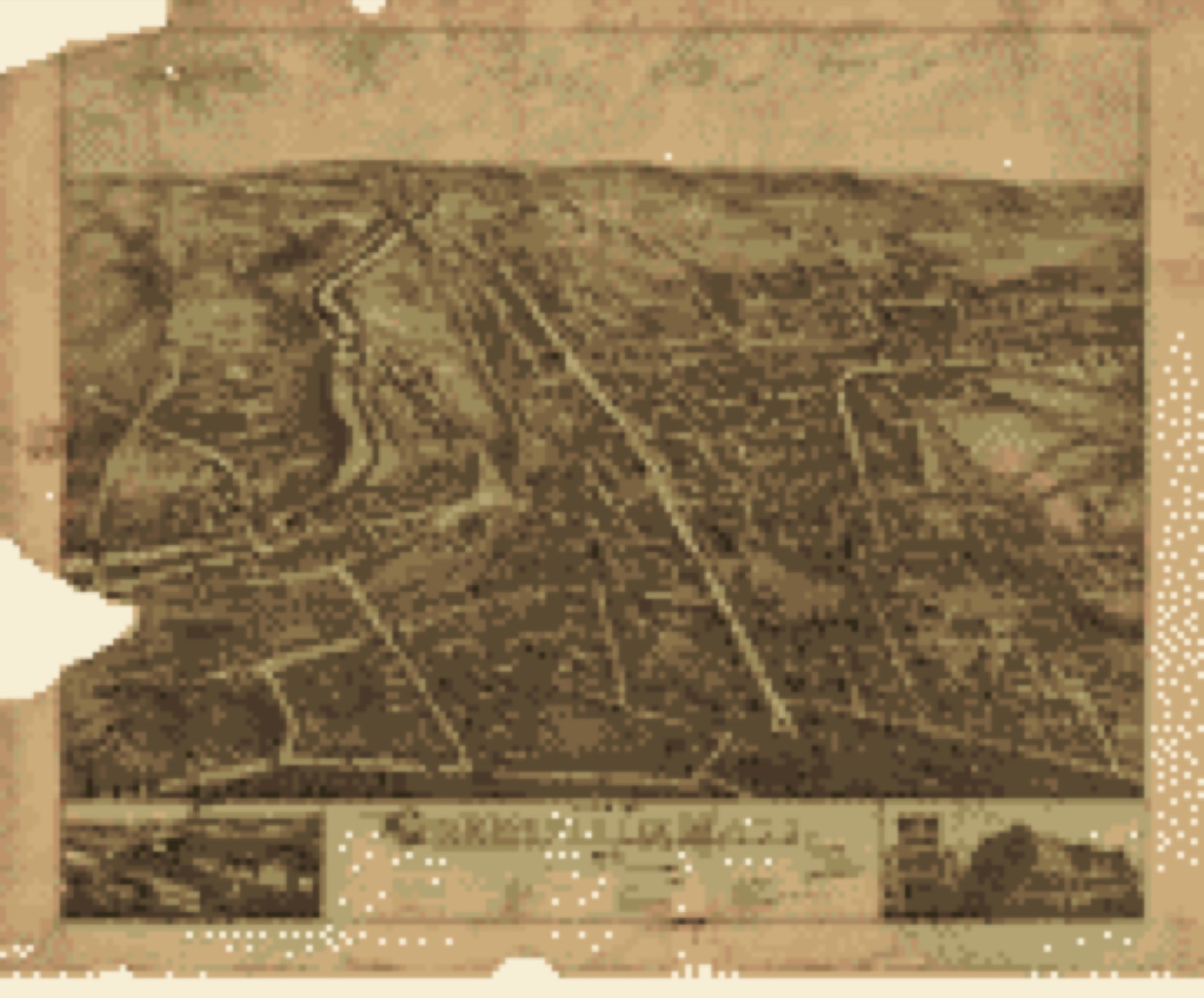 Bird's-eye view, 1877 - View of Greenfield, Mass
