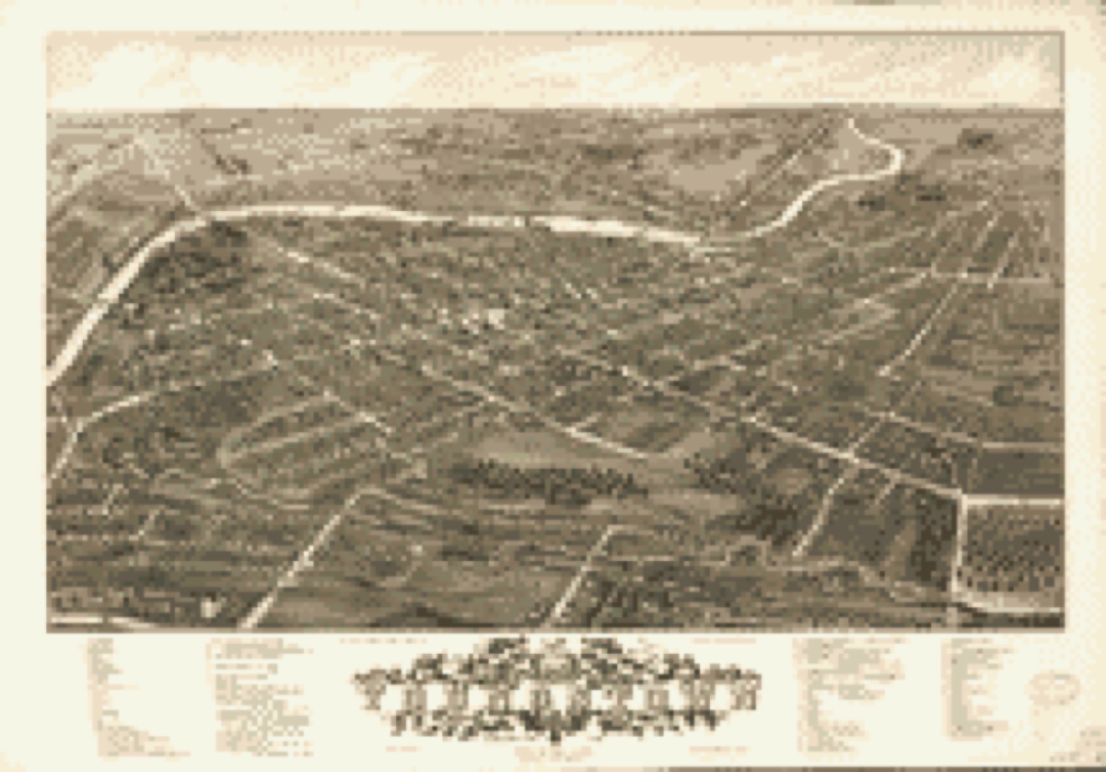 Bird's-eye view, 1882 - Panoramic view of the city of Youngstown, county seat of Mahoning Co., Ohio