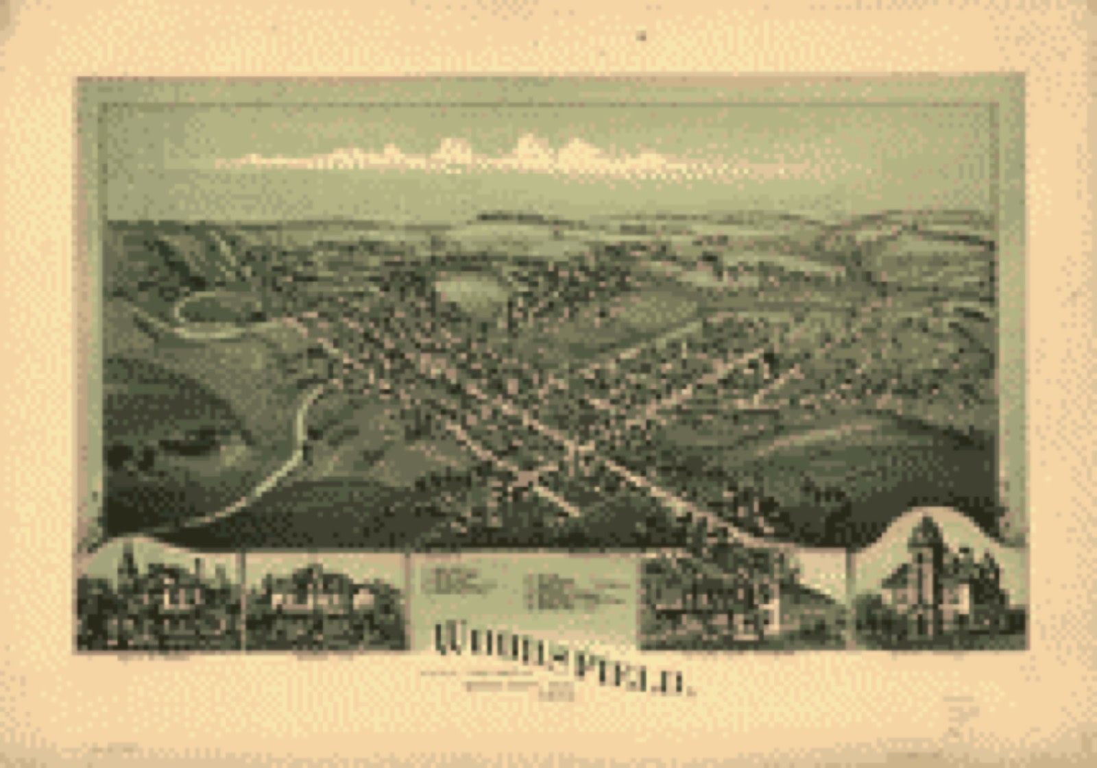 Bird's-eye view, 1899 - Woodsfield, Monroe County, Ohio, 1899