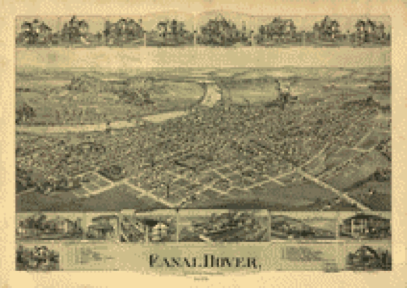 Bird's-eye view, 1899 - Canal Dover, Tuscarawas County, Ohio 1899