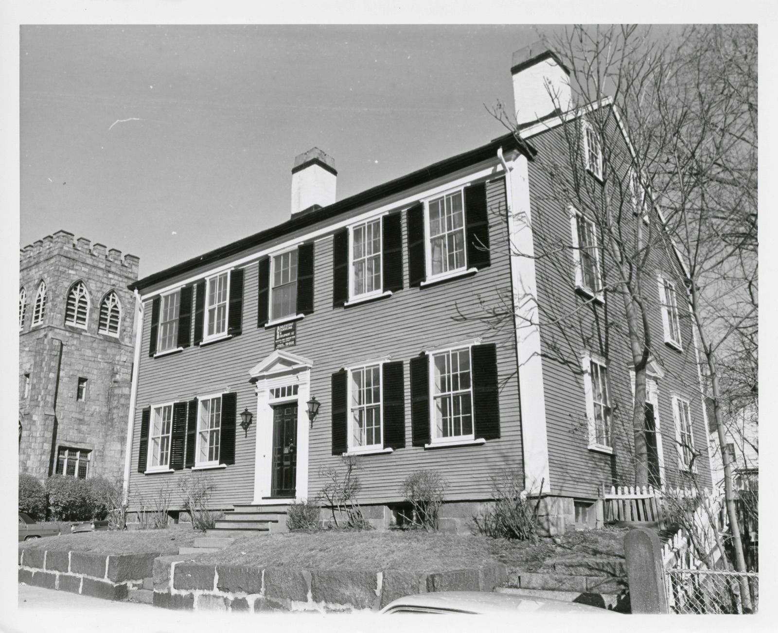Unitarian Universalist Church and Parsonage, photograph from the federal nomination