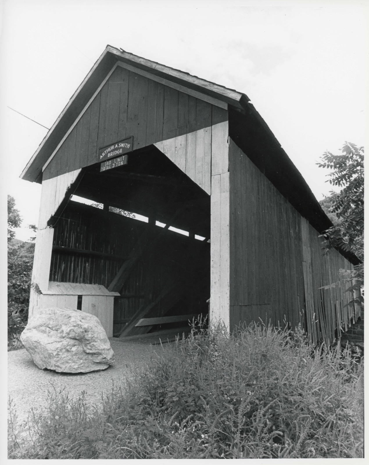 Smith, Arthur A., Covered Bridge, photograph from the federal nomination