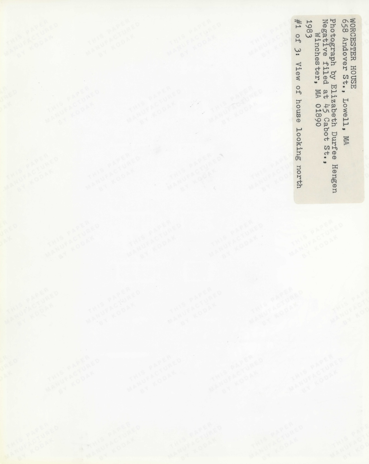 Worcester House, photograph from the federal nomination