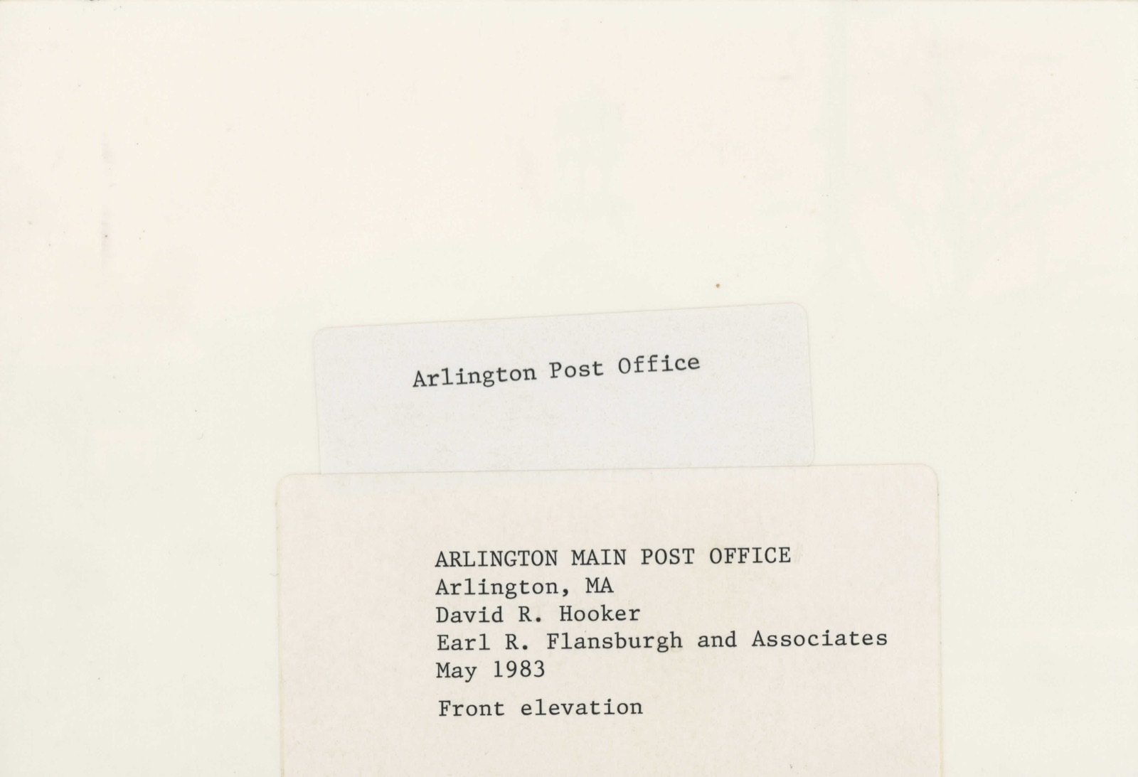 US Post Office--Arlington Main, photograph from the federal nomination