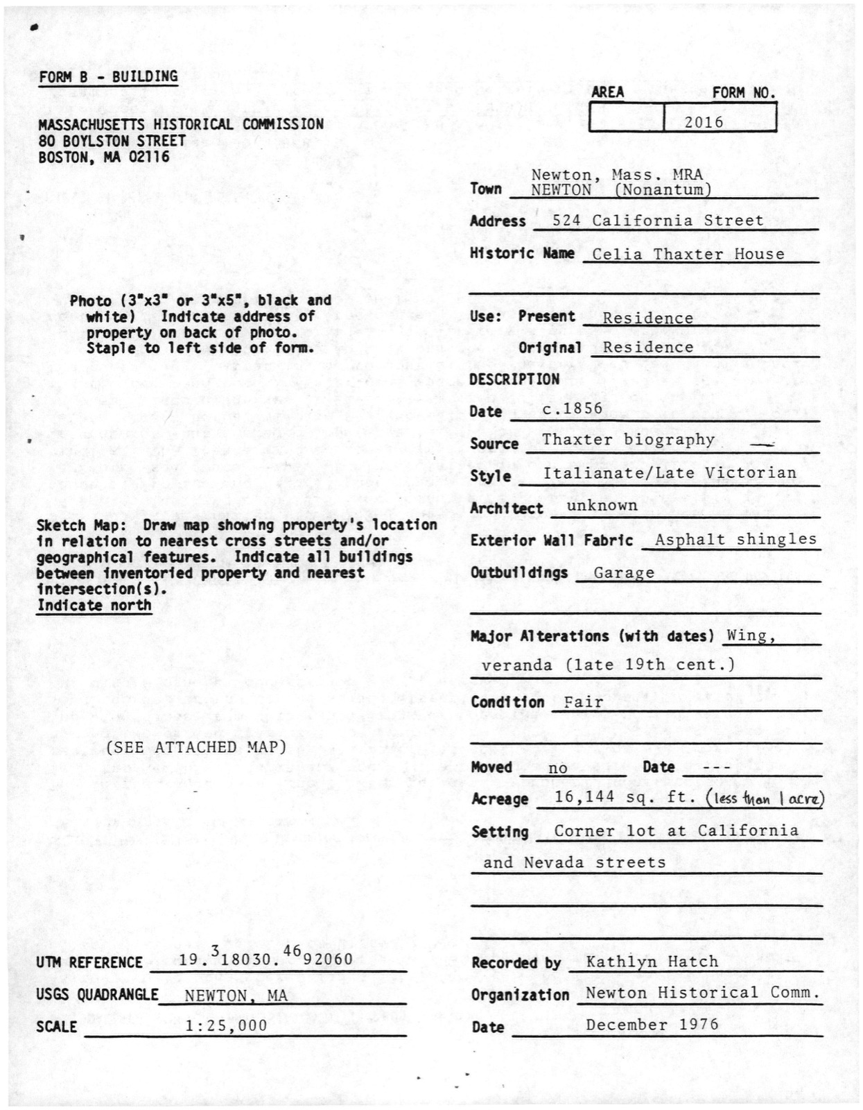 Thaxter, Celia, House, photograph from the federal nomination