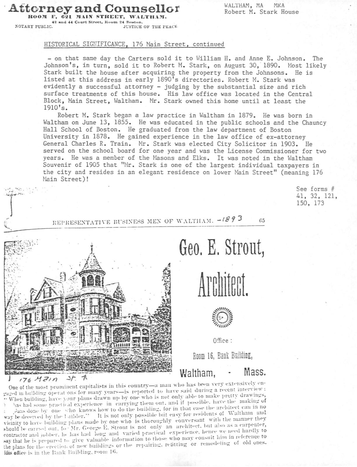Stark, Robert M., House, photograph from the federal nomination