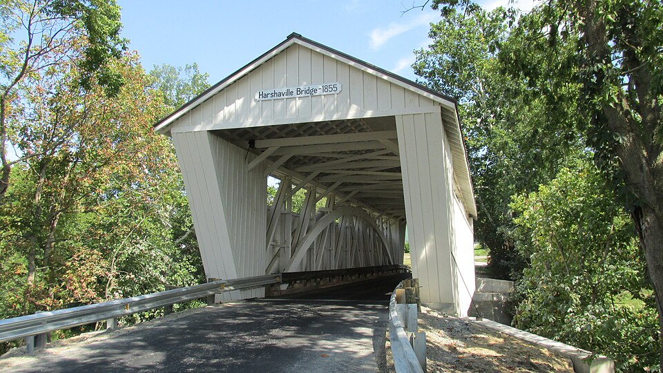 Photograph of Harshaville Covered Bridge