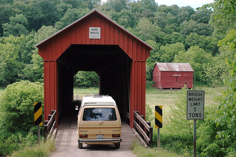 Photograph of Hune Covered Bridge