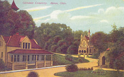 Photograph of Akron Rural Cemetery Buildings