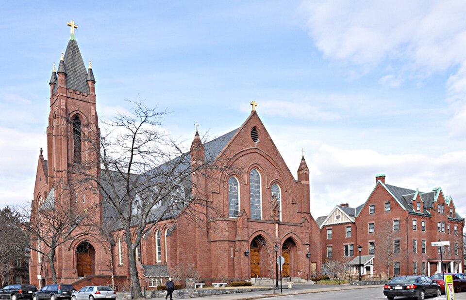 Photograph of Saint Mary of the Assumption Church, Rectory, School and Convent