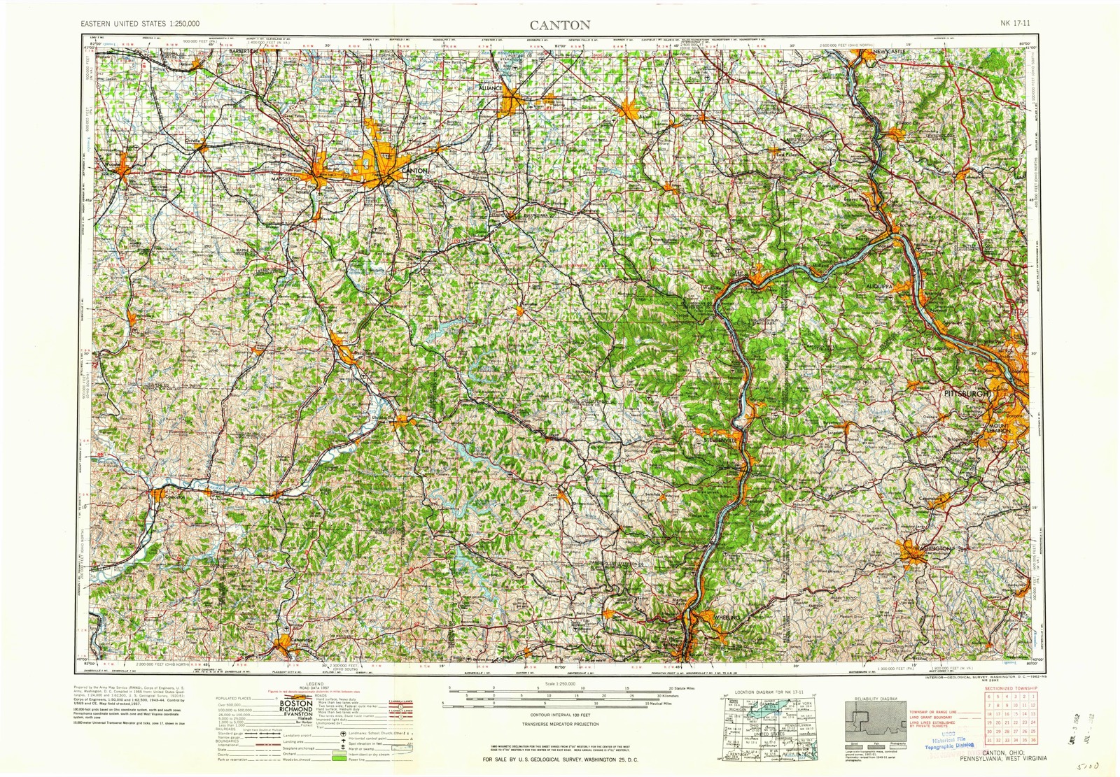 Topographic sheet of Speidel, surveyed 1962