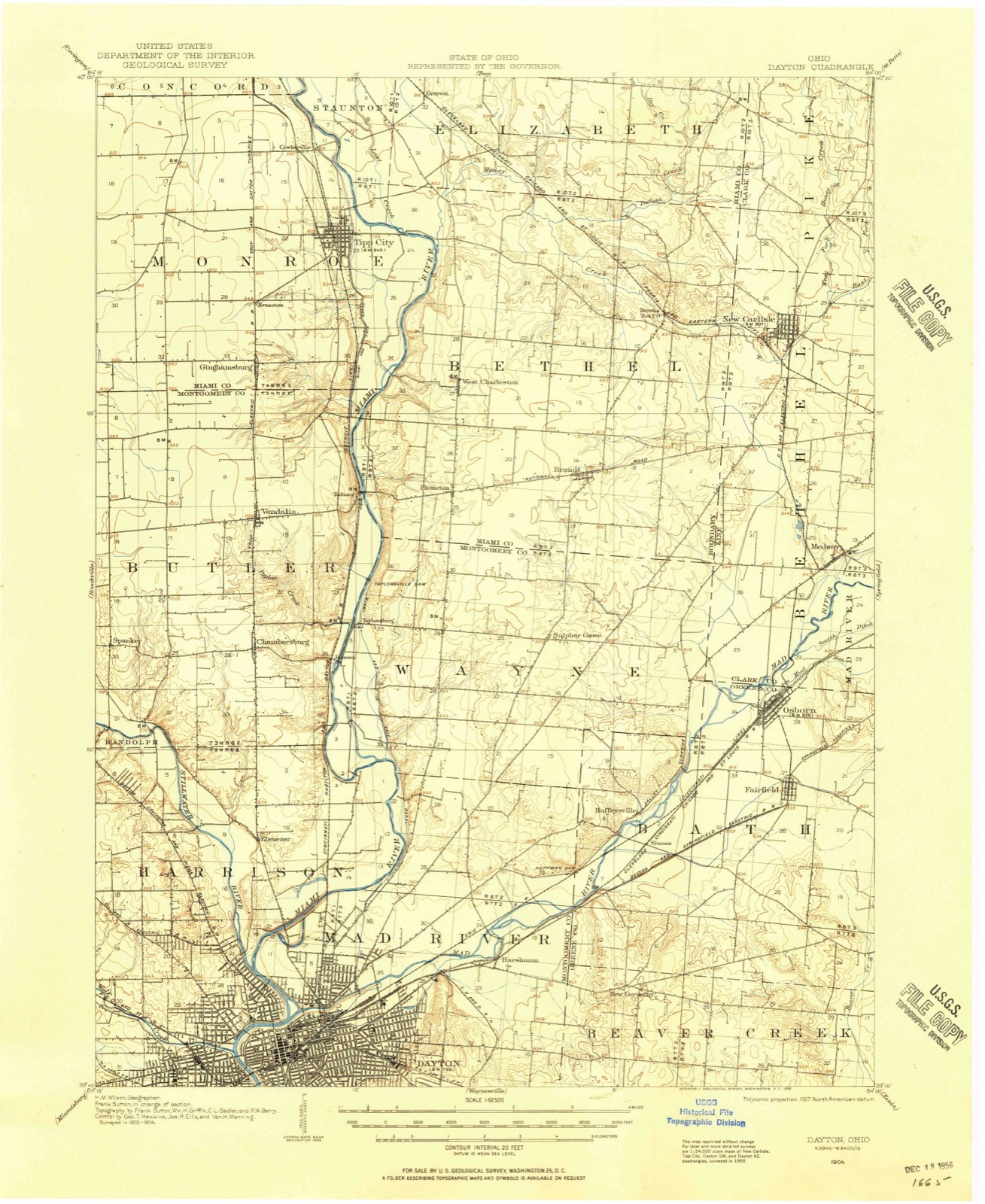 Topographic sheet of Five Points, surveyed 1904
