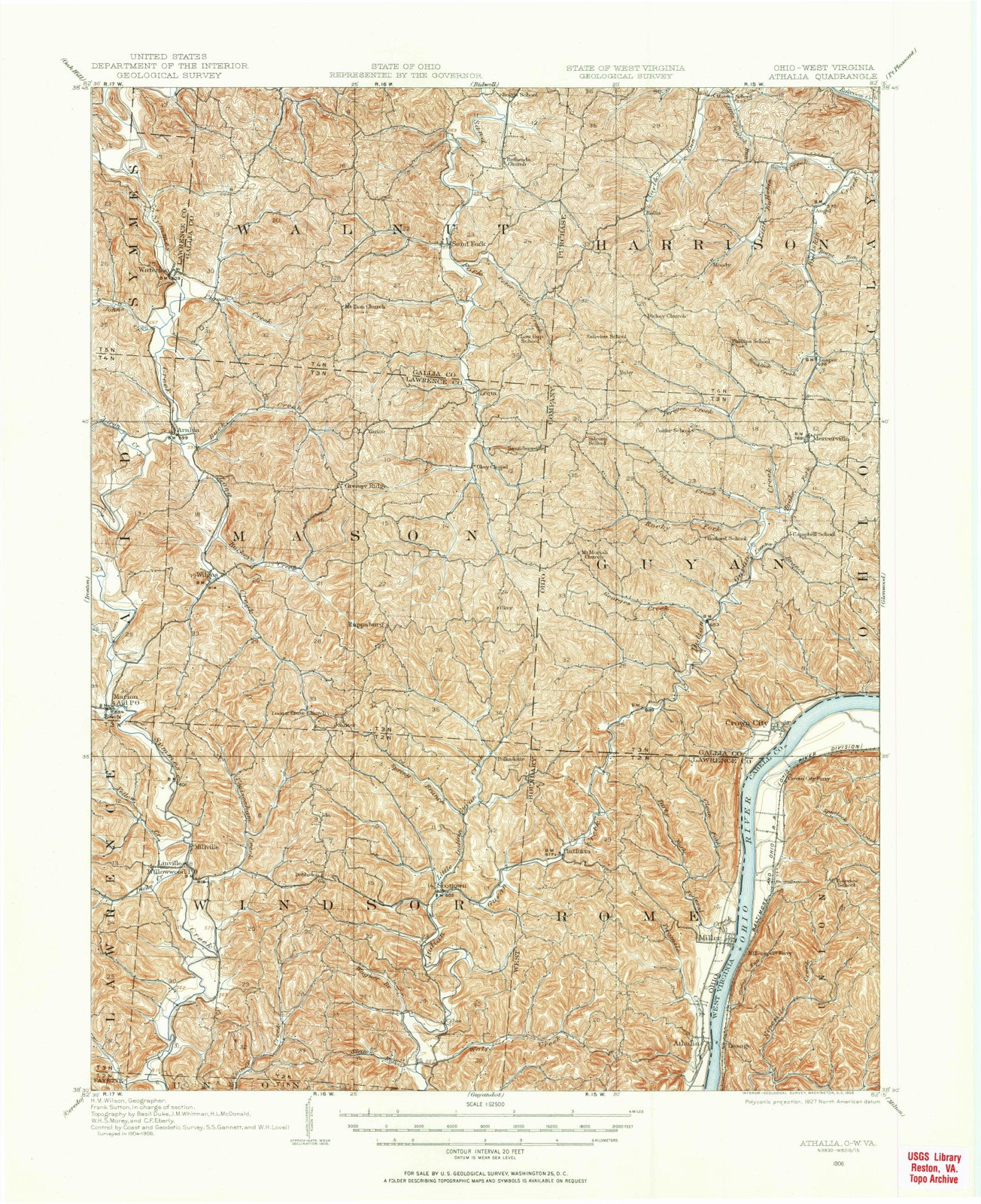 Topographic sheet of Cebee, surveyed 1906