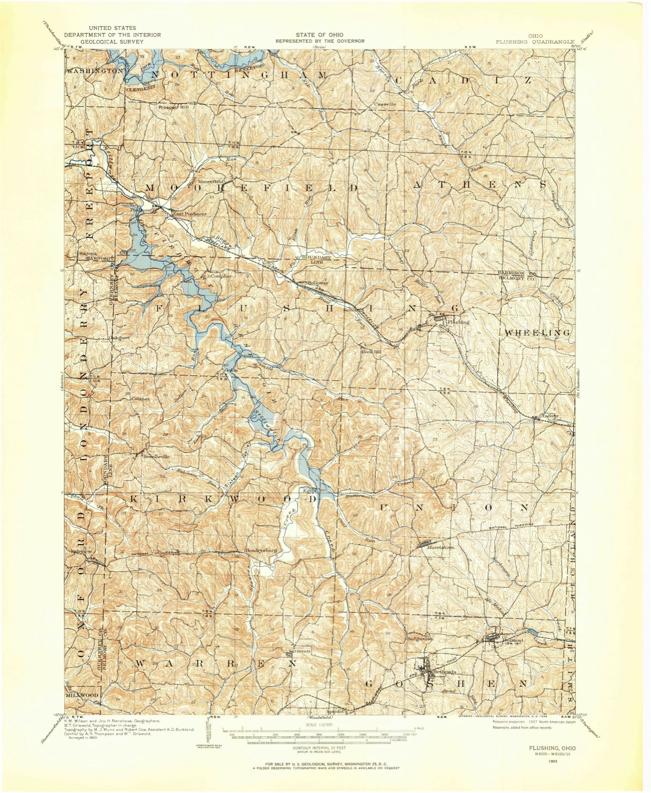 Topographic sheet of Smyrna, surveyed 1903