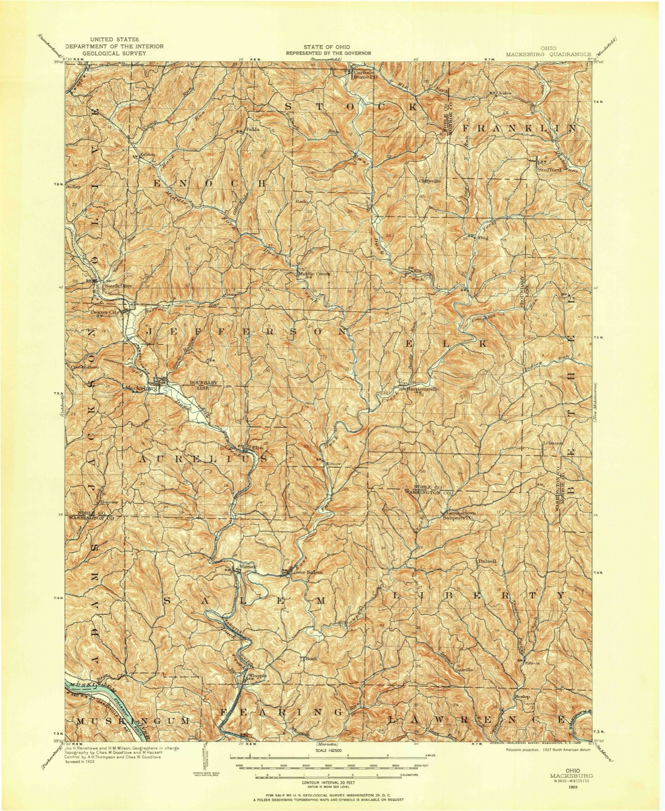 Topographic sheet of Elba, surveyed 1903