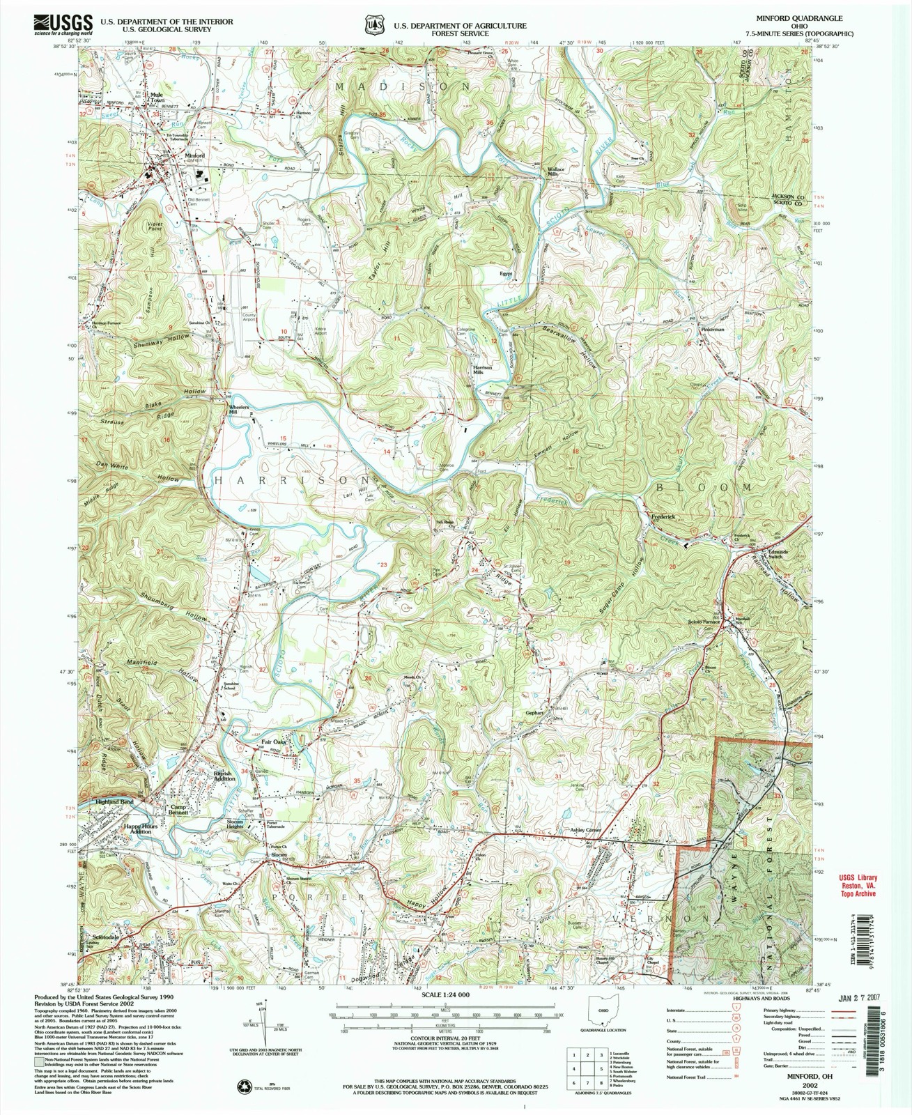 Topographic sheet of Sciotodale, surveyed 2002