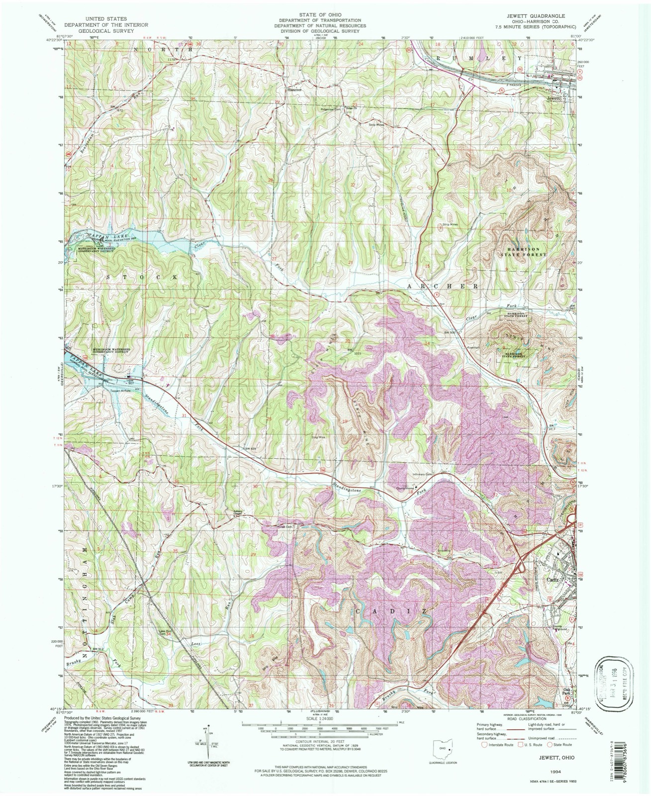 Topographic sheet of Moraville (historical), surveyed 1994