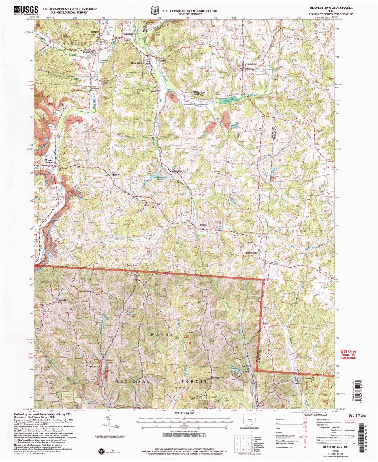 Topographic sheet of McLuney, surveyed 2002