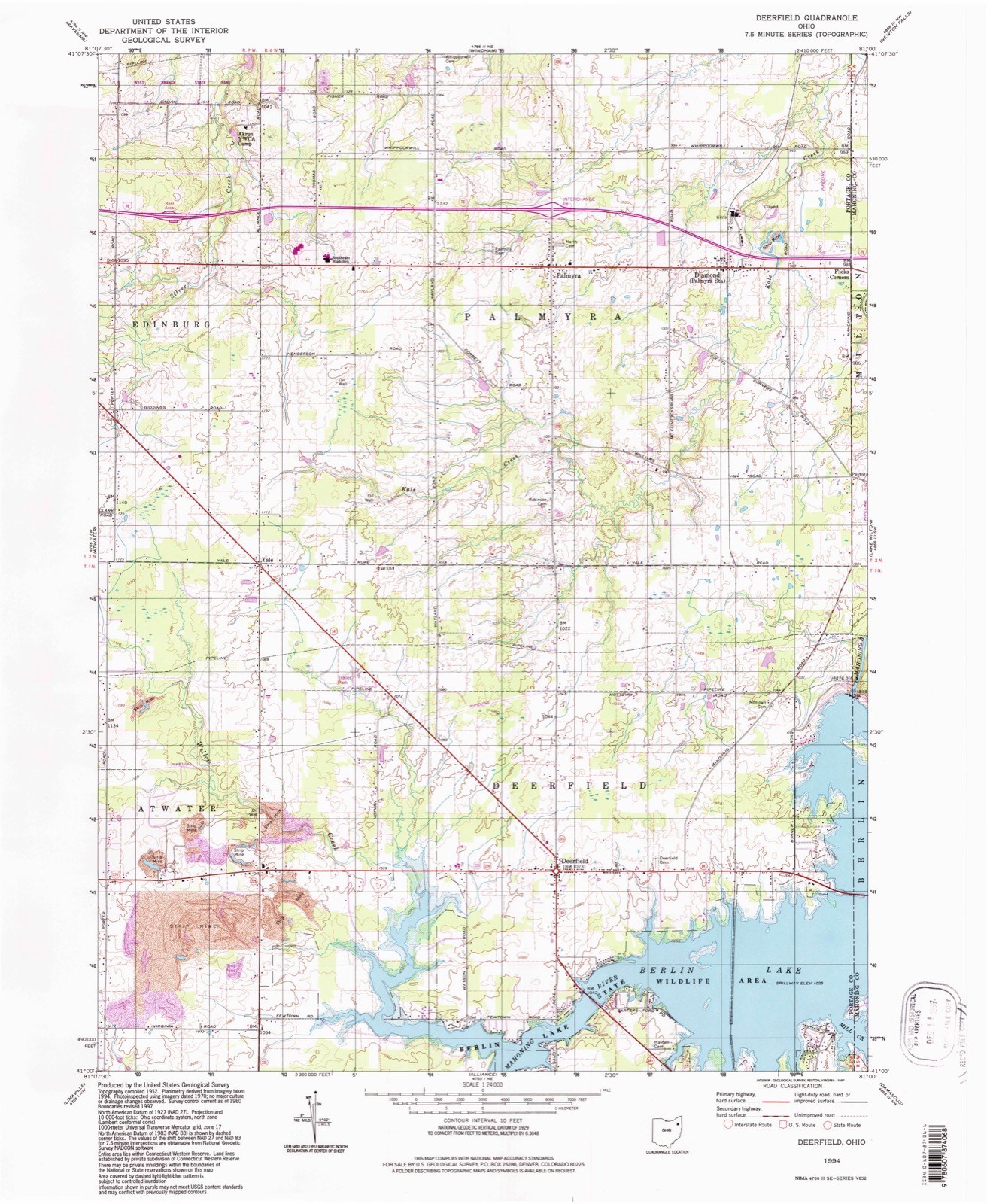 Topographic sheet of Lloyd, surveyed 1994
