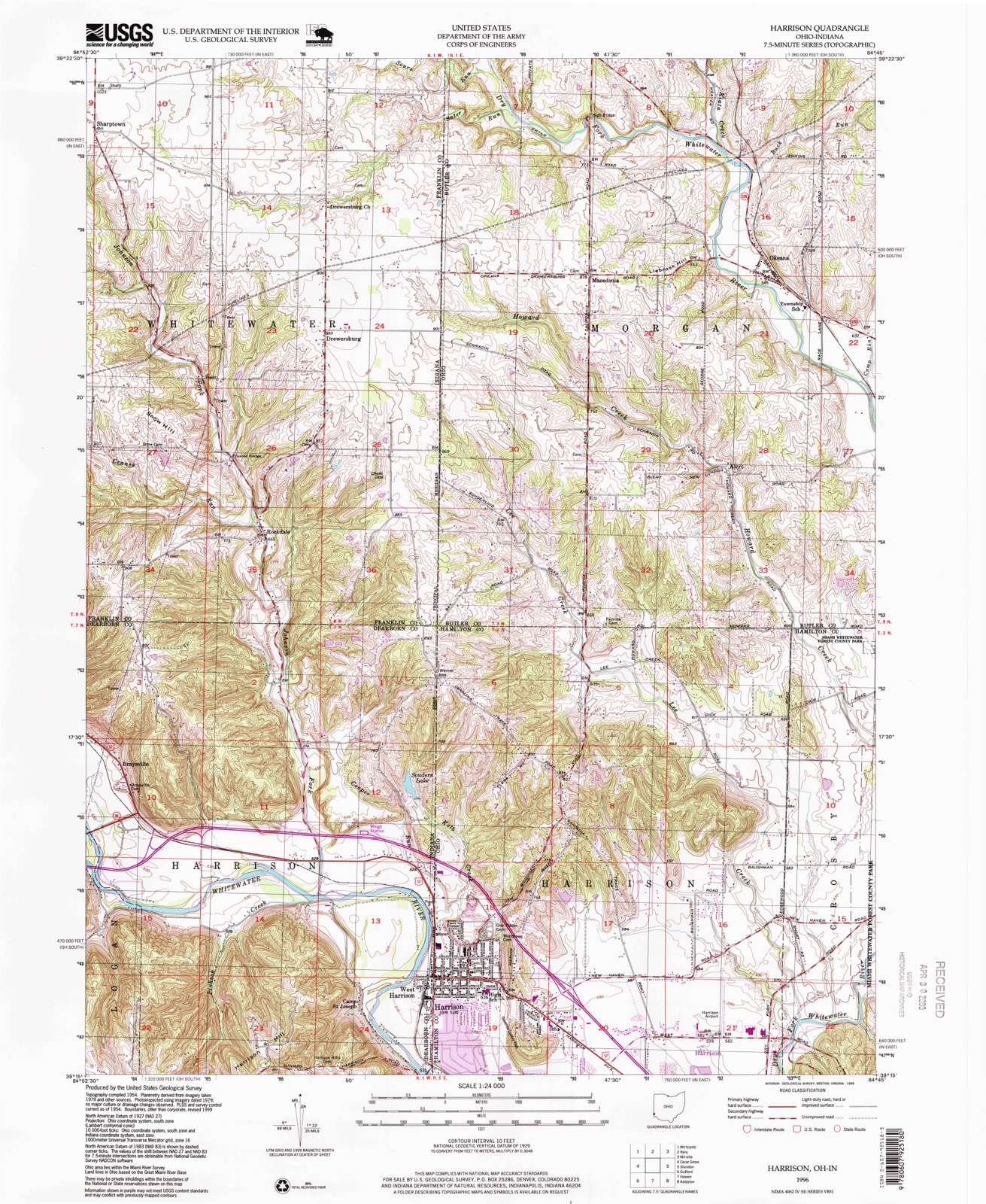 Topographic sheet of Alert, surveyed 1996