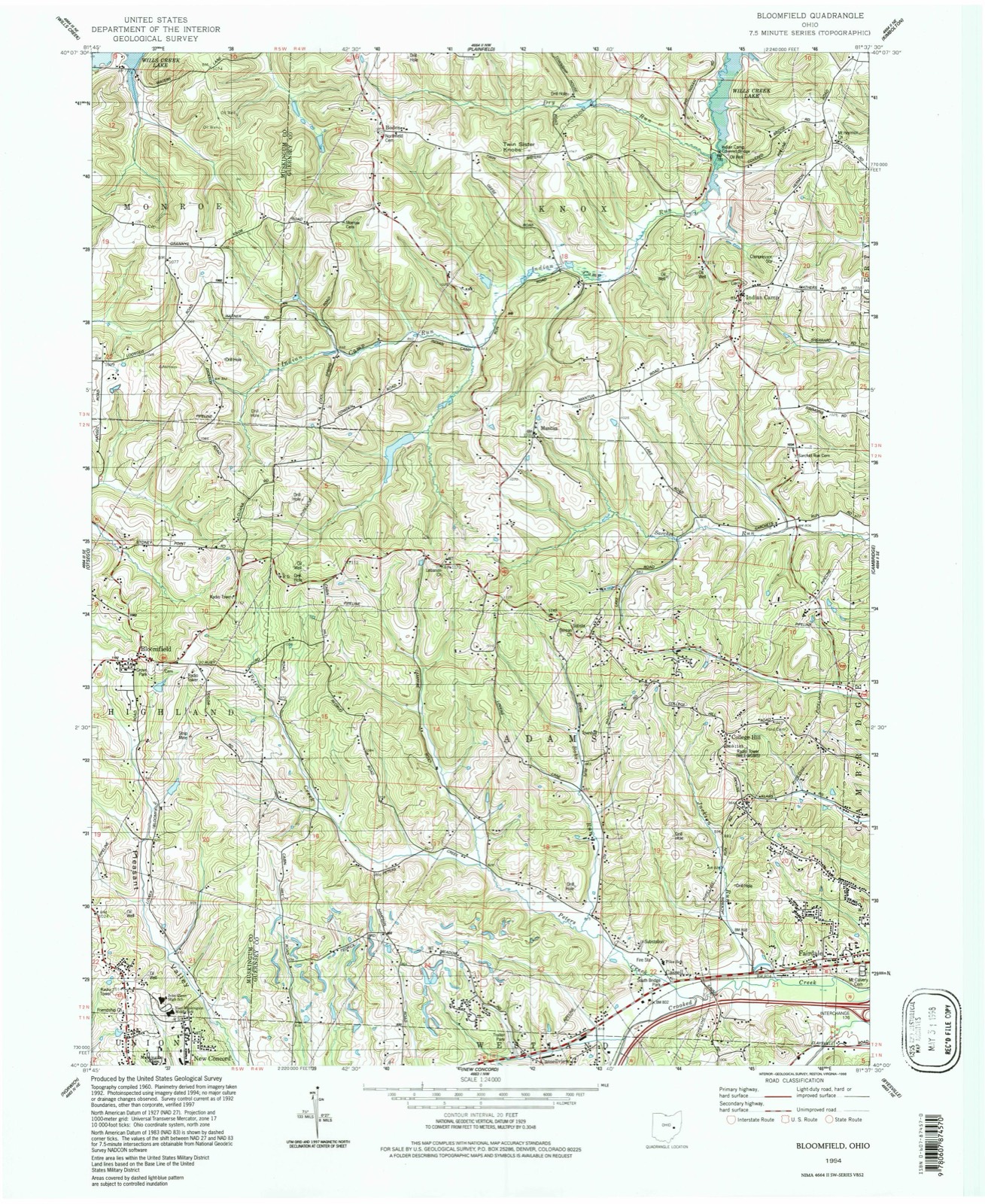 Topographic sheet of Boden, surveyed 1994