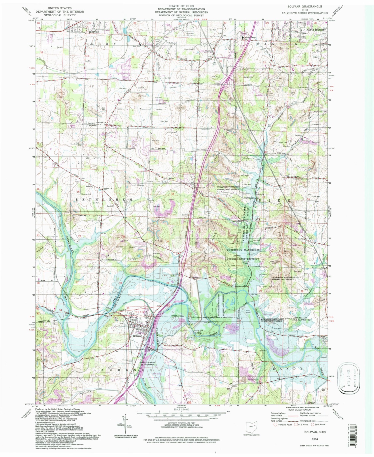 Topographic sheet of Fohl Village, surveyed 1994