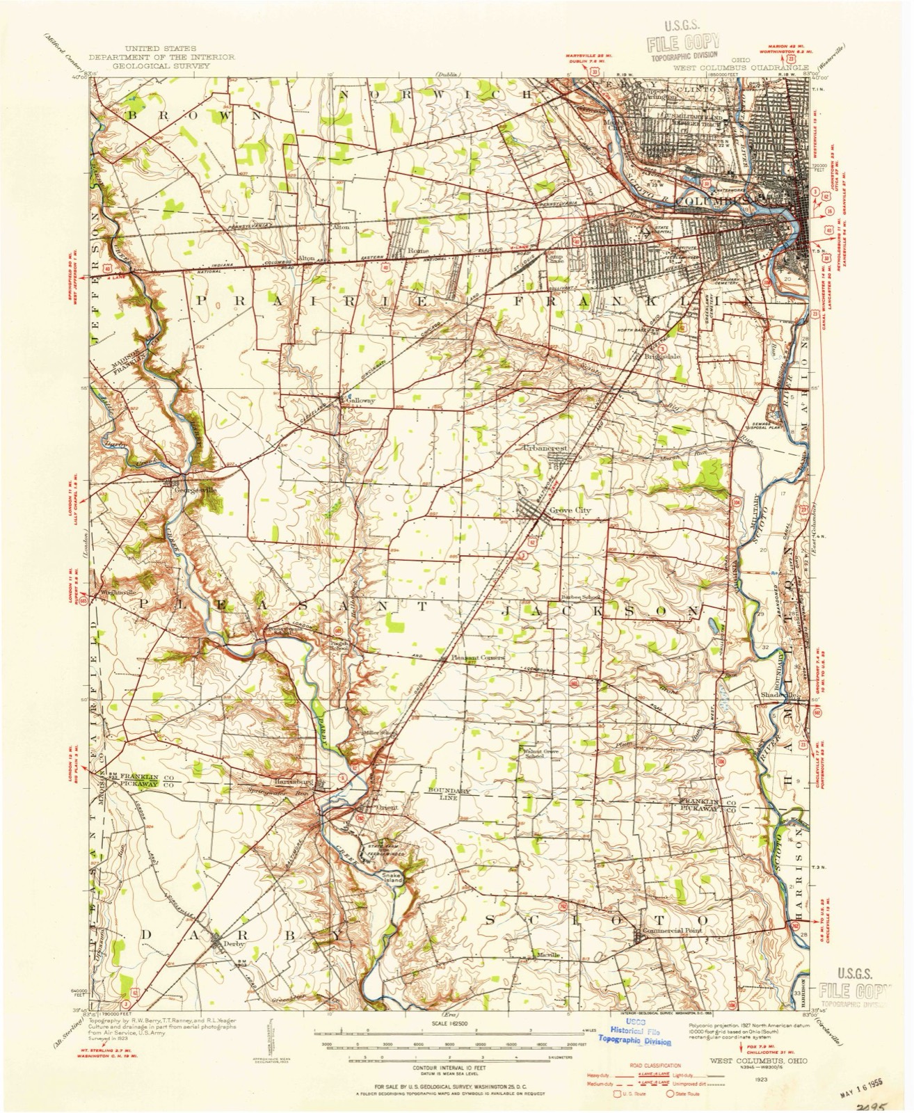 Topographic sheet of Farmbrook, surveyed 1923