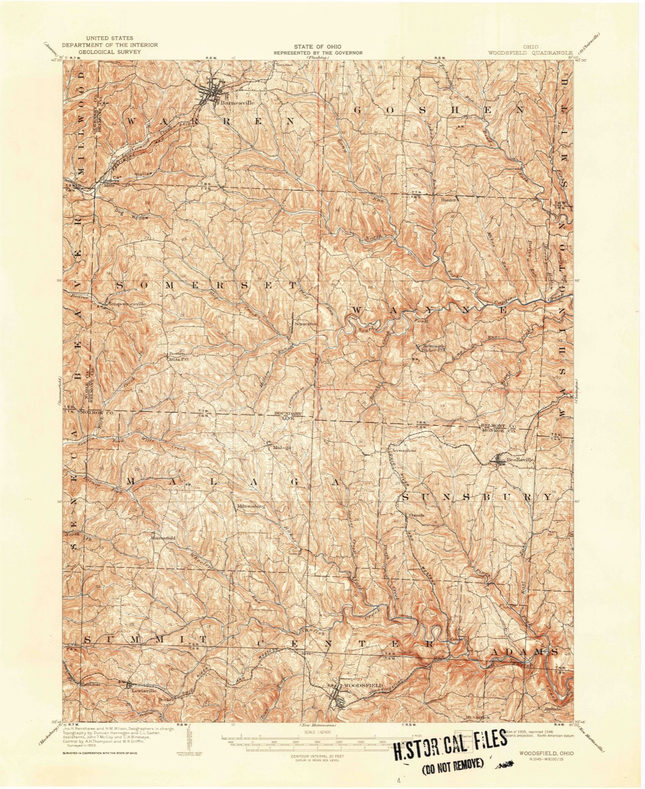 Topographic sheet of Jerusalem, surveyed 1905
