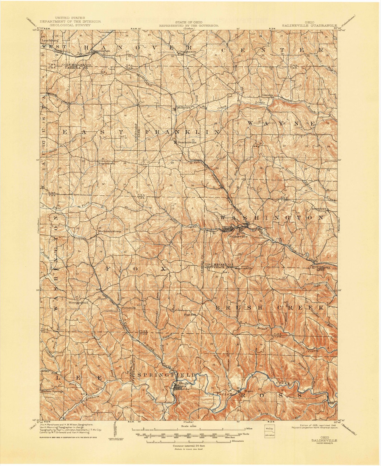 Topographic sheet of Pine Hill, surveyed 1905