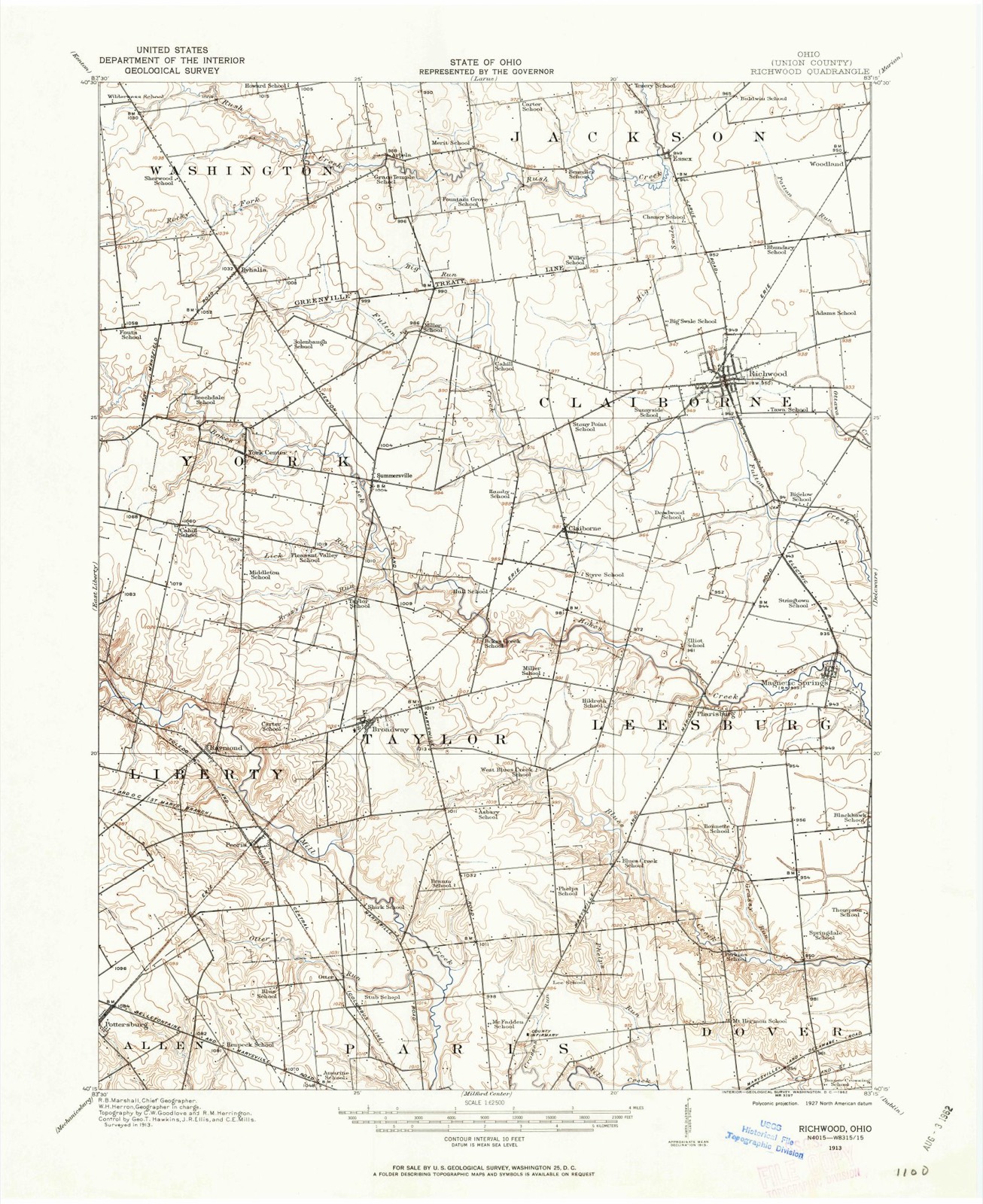 Topographic sheet of Arbela, surveyed 1913
