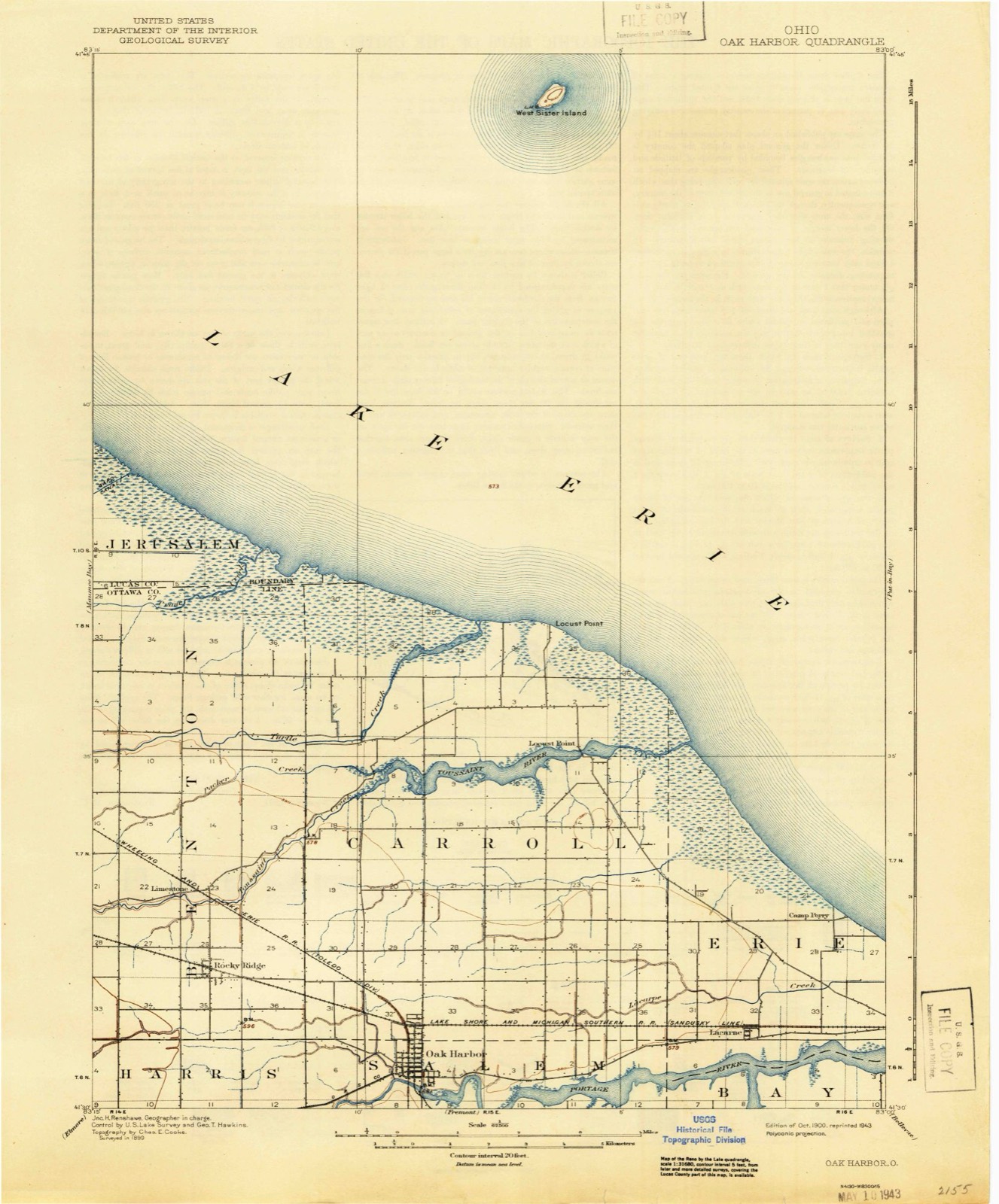 Topographic sheet of Lacarne, surveyed 1900