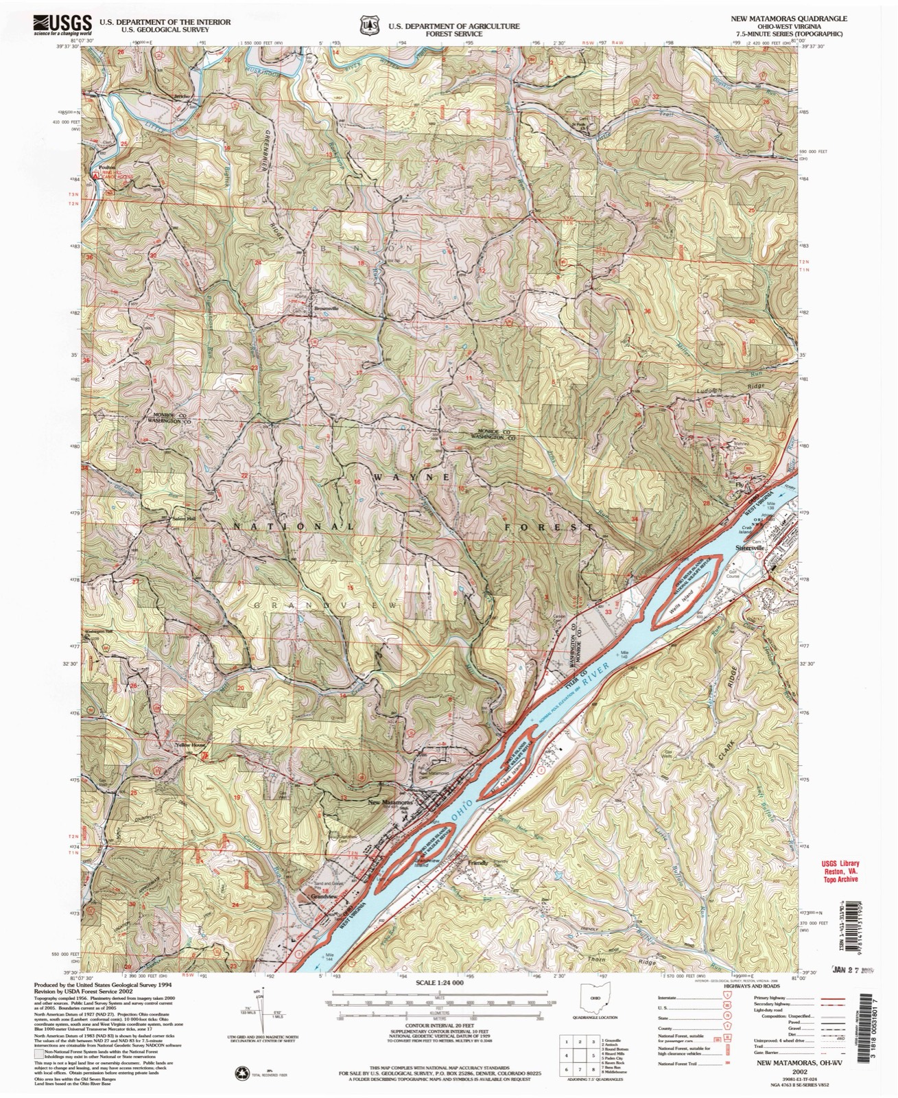 Topographic sheet of Fly, surveyed 2002