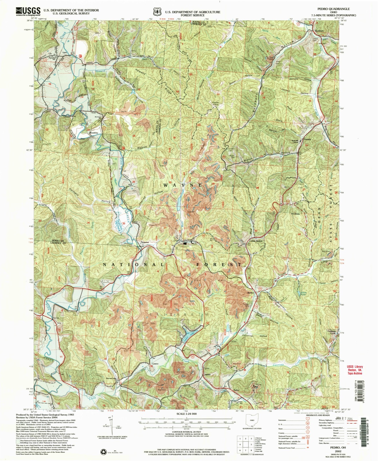 Topographic sheet of Andre, surveyed 2002
