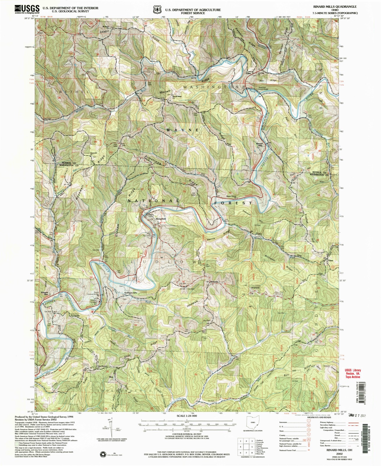 Topographic sheet of Bloomfield, surveyed 2002