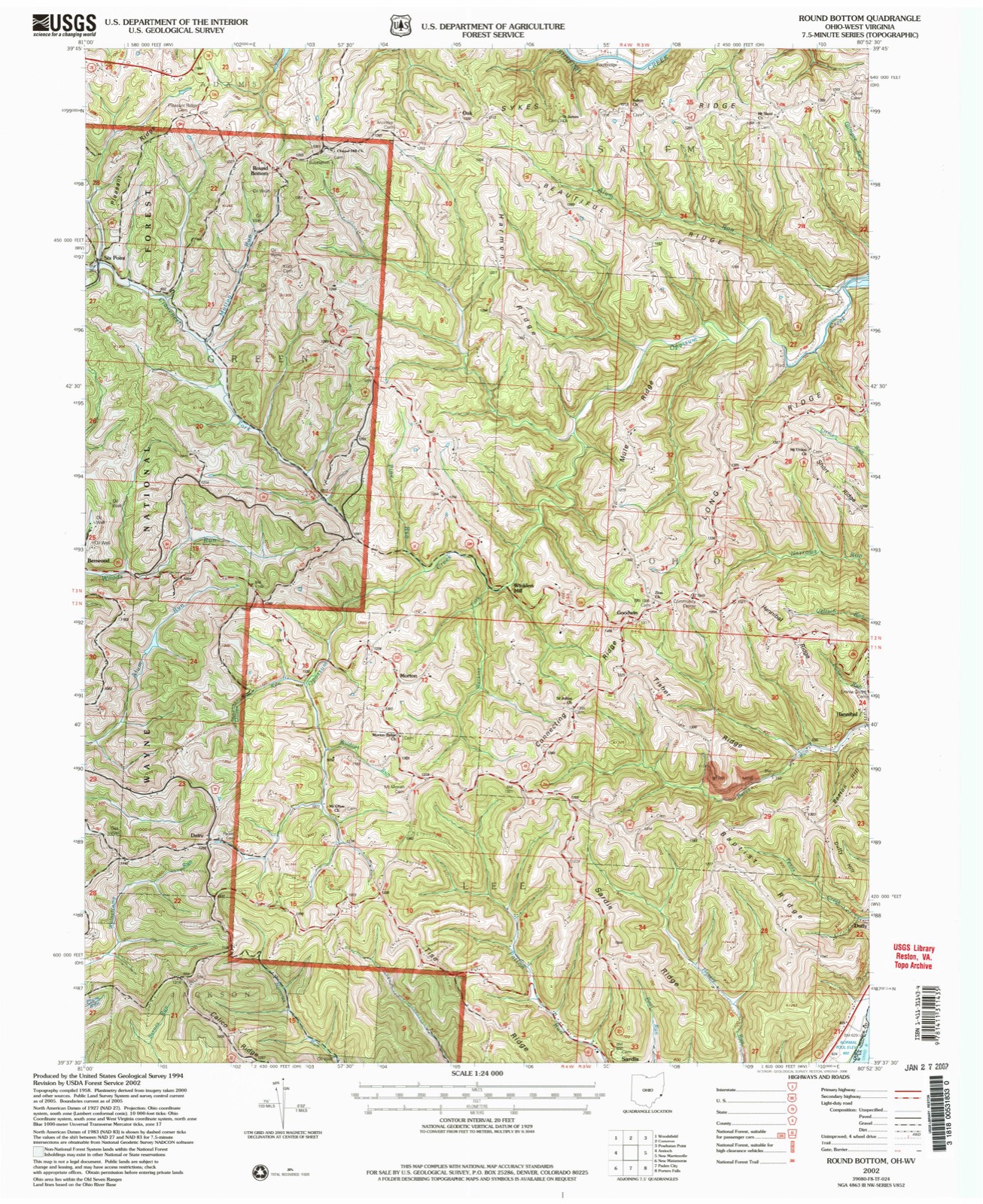 Topographic sheet of Goodwin, surveyed 2002