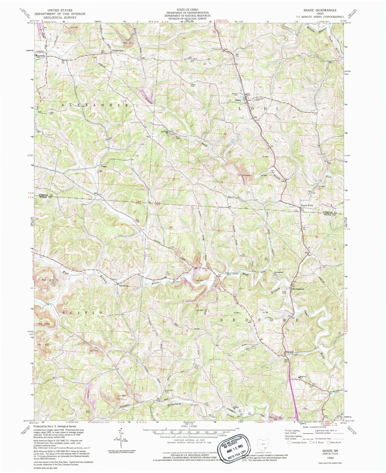Topographic sheet of Darwin, surveyed 1992