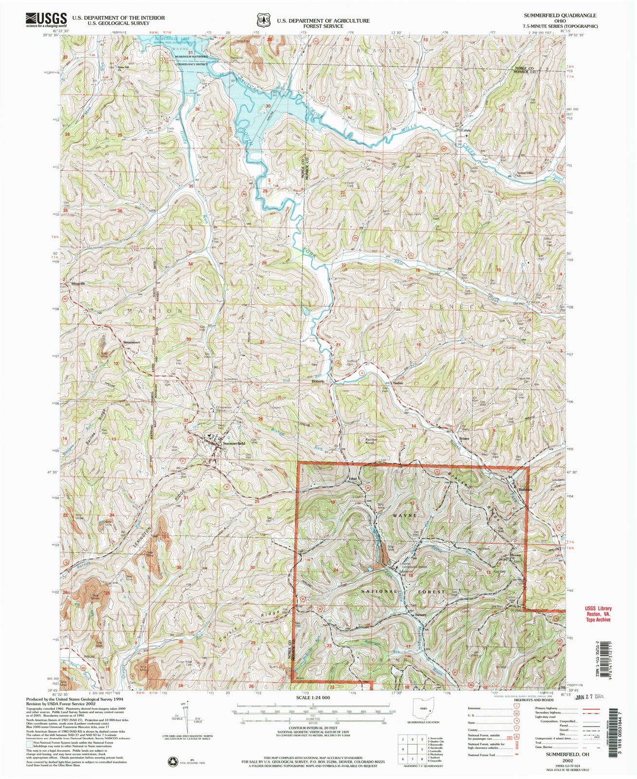 Topographic sheet of Doherty, surveyed 2002