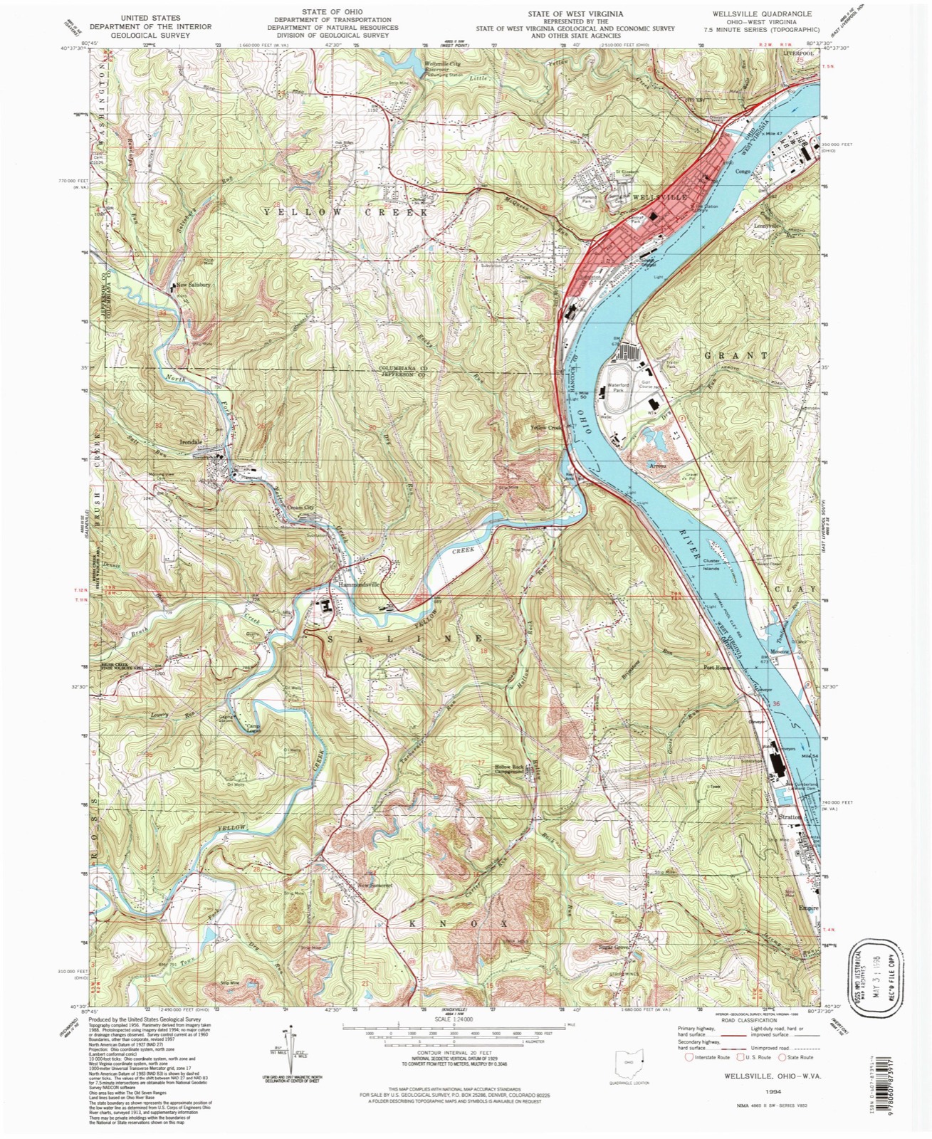 Topographic sheet of Vulcan, surveyed 1994