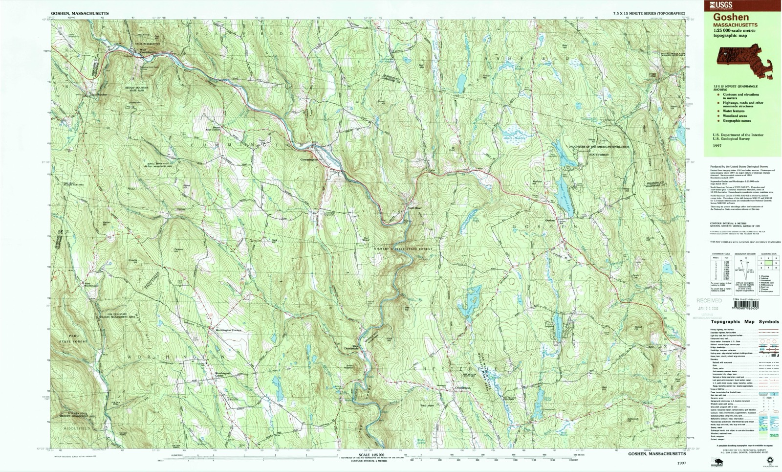 Topographic sheet of Lithia, surveyed 1997